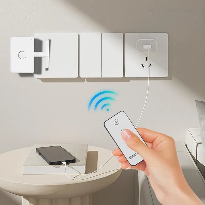 Wireless Control Light Switch off Tool Automatic Button Pusher Intelligent USB Rechargeable Lazy Remote Control Switch